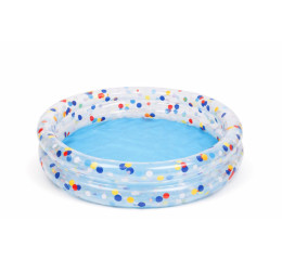 PISCINA INFANTIL 170LTS 3 ANEIS TRANSP. DEC. MR298